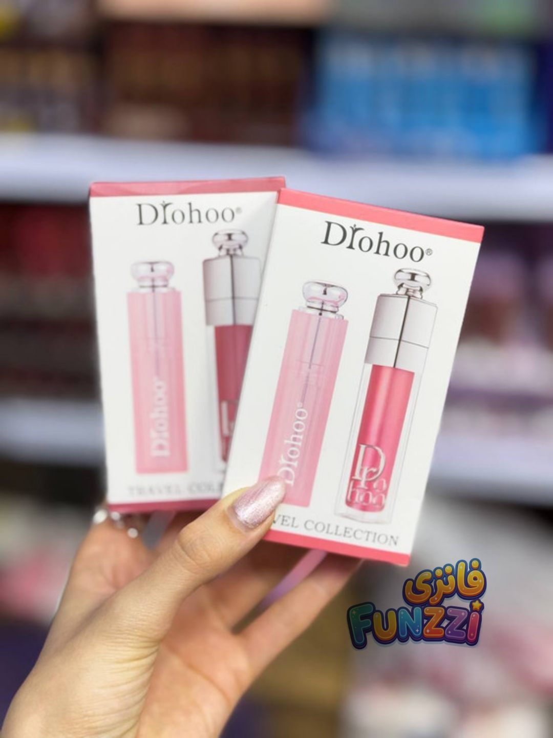 پک لیپ گلاس و بالم لب طرح دیور Drohoo