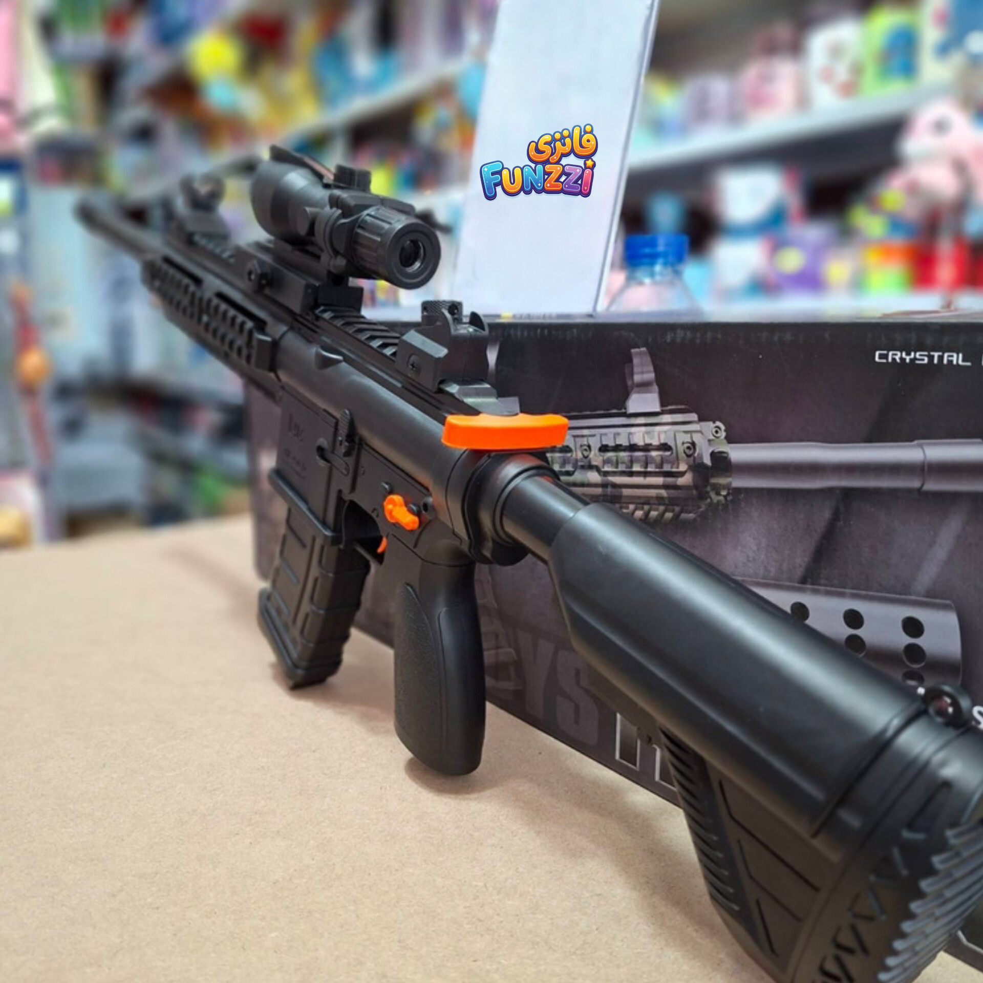 تفنگ تیرژله ای شارژی دوربین دار HK416