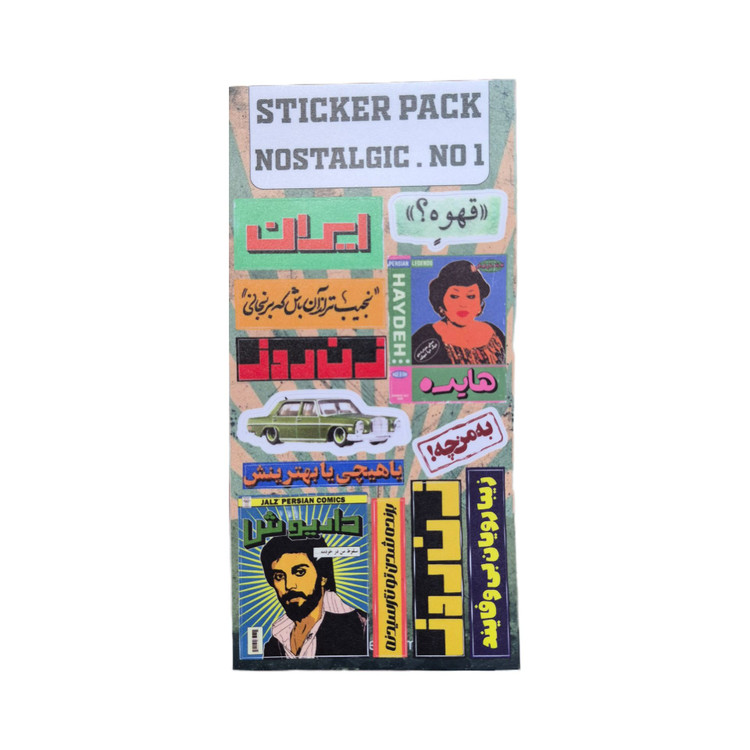 برچسب استیکر ضدآب سایز کوچک کد ۱۶