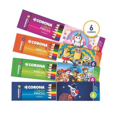 مداد رنگی 6 رنگ کرونا CORONA