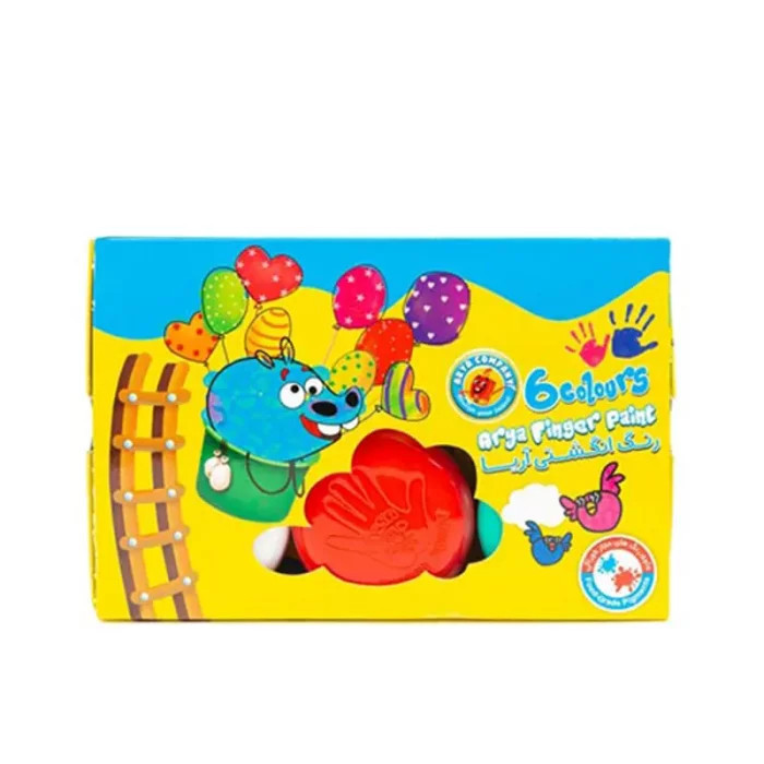 رنگ انگشتی 6 رنگ آریا