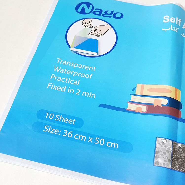 جلد کتاب Nago چسبی شفاف بسته ۱۰ عددی