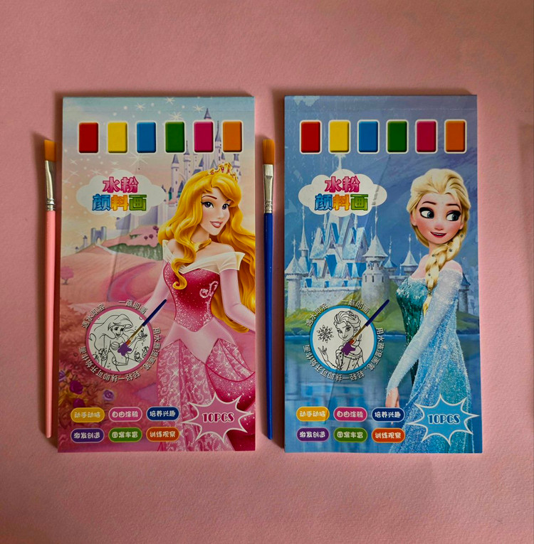دفترچه آبرنگی همراه قلمو سایز ۱۱×۲۰