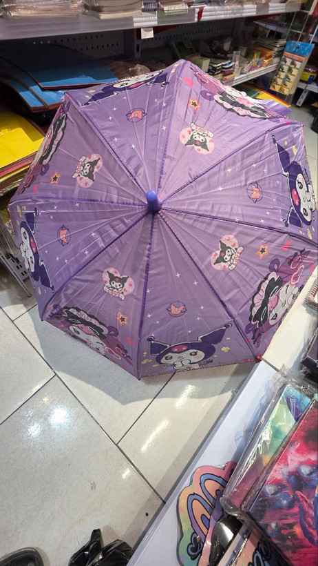 چتر بچه گانه طرح کرومی بنفش